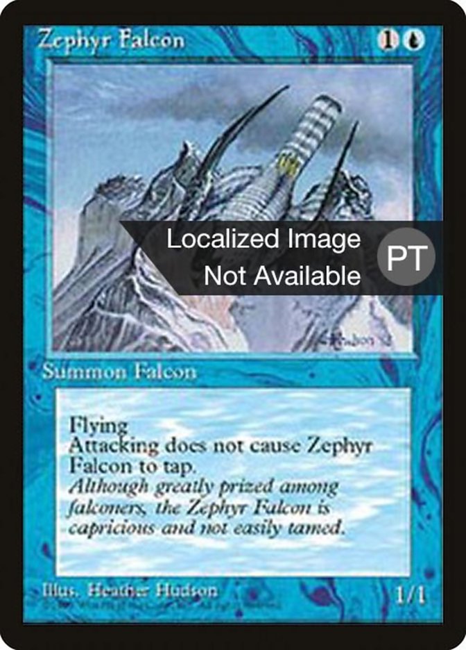Zephyr Falcon [Fourth Edition (Foreign Black Border)] | Game Master's Emporium (The New GME)