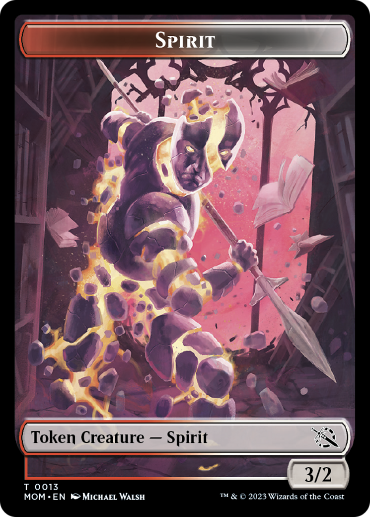 Treasure (20) // Spirit (13) Double-Sided Token [March of the Machine Tokens] | Game Master's Emporium (The New GME)