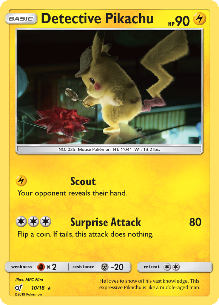 Detective Pikachu (10/18) [Sun & Moon: Detective Pikachu] | Game Master's Emporium (The New GME)