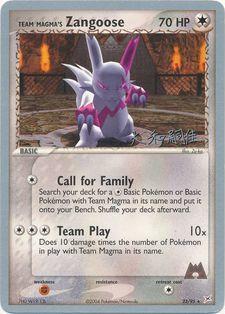 Team Magma's Zangoose (23/95) (Magma Spirit - Tsuguyoshi Yamato) [World Championships 2004] | Game Master's Emporium (The New GME)