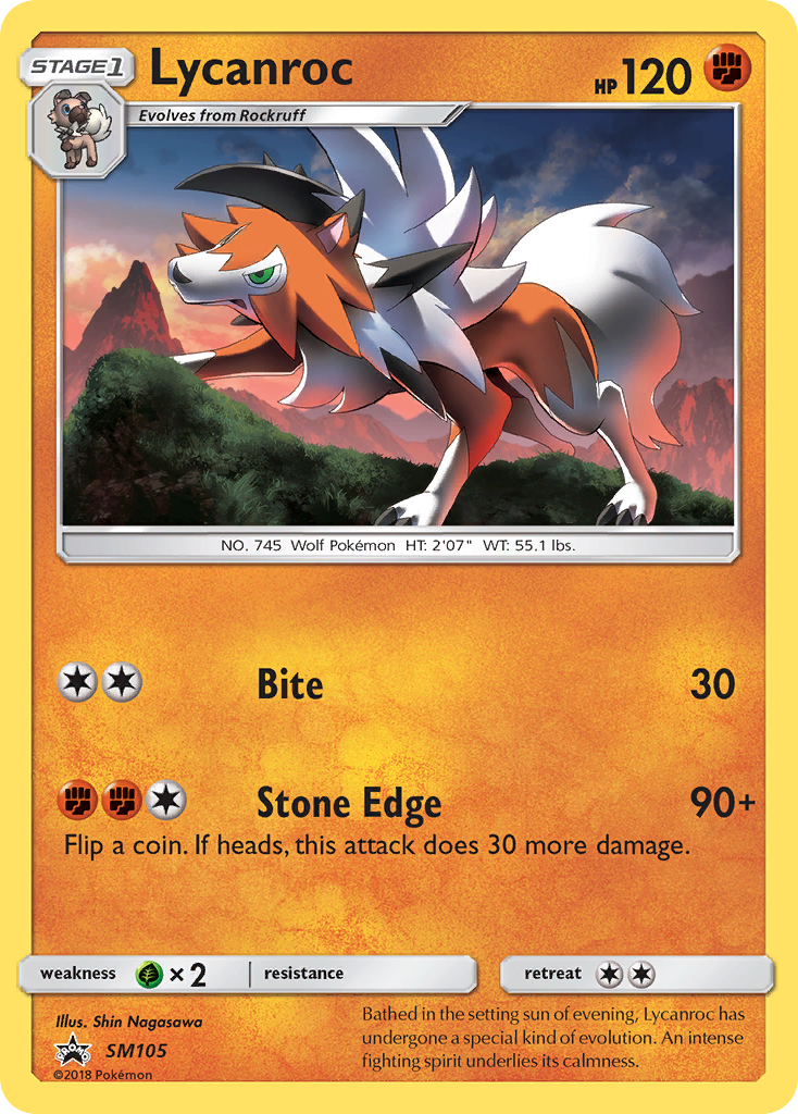 Lycanroc (SM105) [Sun & Moon: Black Star Promos] | Game Master's Emporium (The New GME)