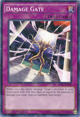 Damage Gate [BP03-EN218] Shatterfoil Rare | Game Master's Emporium (The New GME)