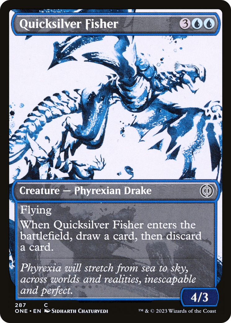 Quicksilver Fisher (Showcase Ichor) [Phyrexia: All Will Be One] | Game Master's Emporium (The New GME)