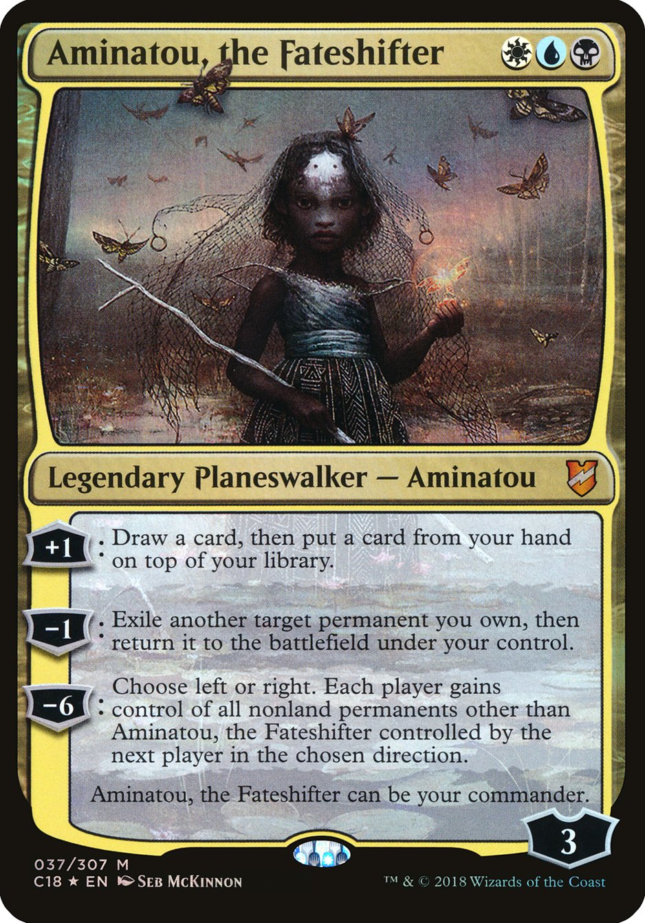 Aminatou, the Fateshifter (Oversized) [Commander 2018 Oversized] | Game Master's Emporium (The New GME)