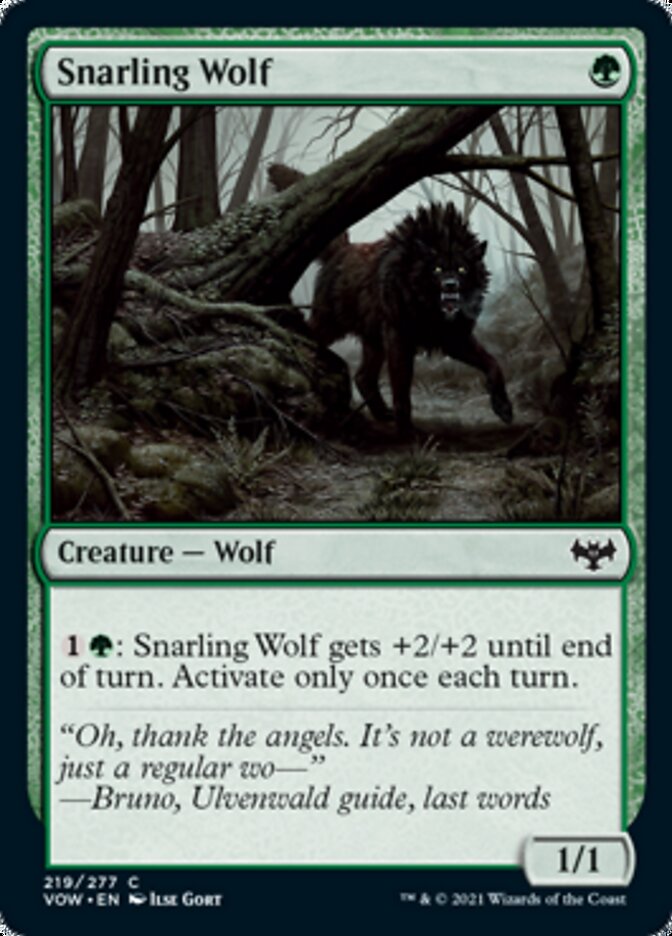 Snarling Wolf [Innistrad: Crimson Vow] | Game Master's Emporium (The New GME)