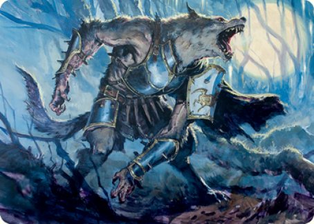 Moonrage Brute Art Card [Innistrad: Midnight Hunt Art Series] | Game Master's Emporium (The New GME)