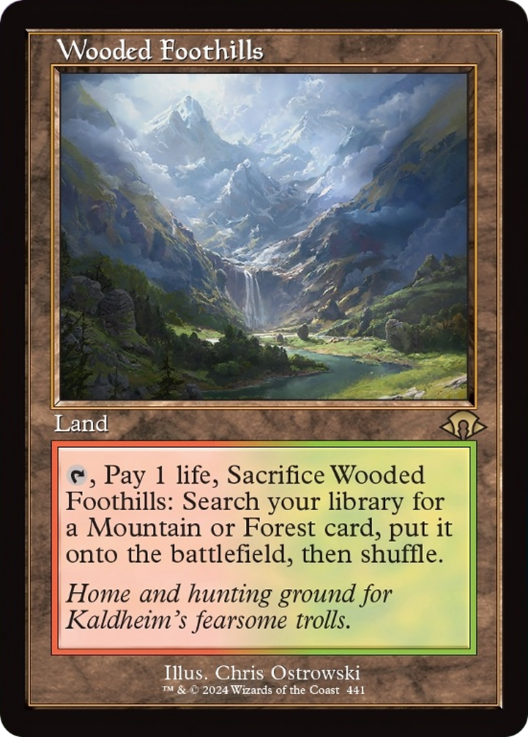 Wooded Foothills (Retro) [Modern Horizons 3] | Game Master's Emporium (The New GME)