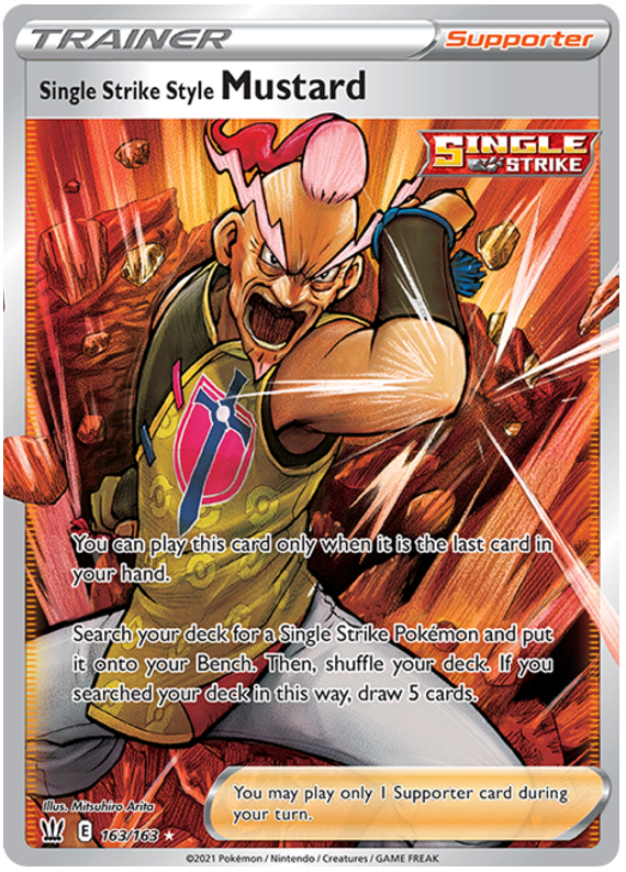 Single Strike Style Mustard (163/163) [Sword & Shield: Battle Styles] | Game Master's Emporium (The New GME)