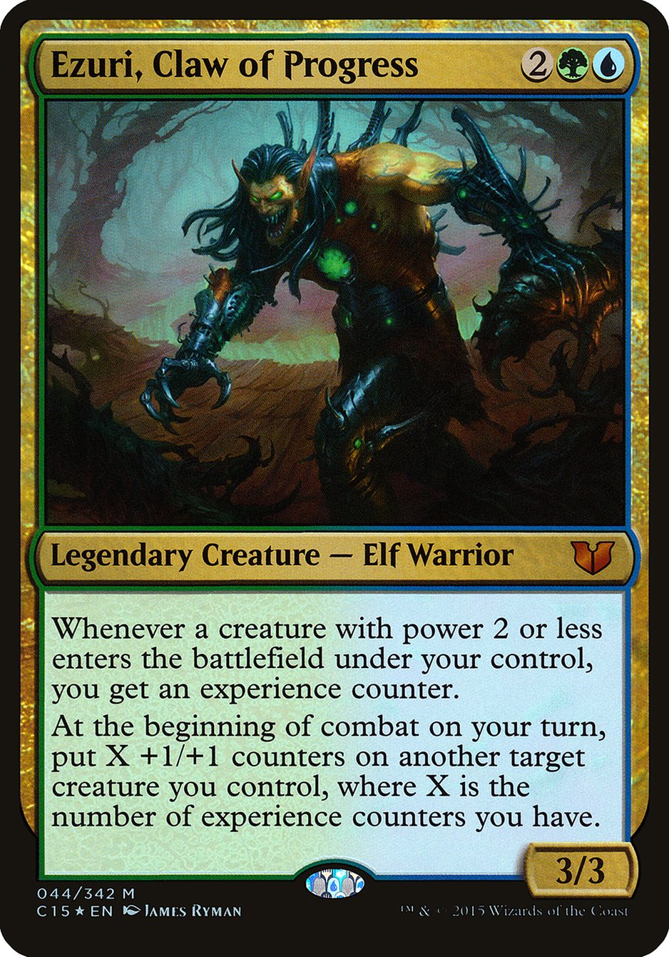 Ezuri, Claw of Progress (Oversized) [Commander 2015 Oversized] | Game Master's Emporium (The New GME)