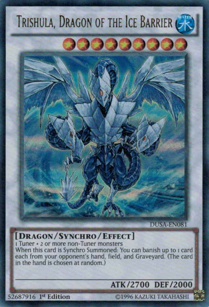 Trishula, Dragon of the Ice Barrier [DUSA-EN081] Ultra Rare | Game Master's Emporium (The New GME)