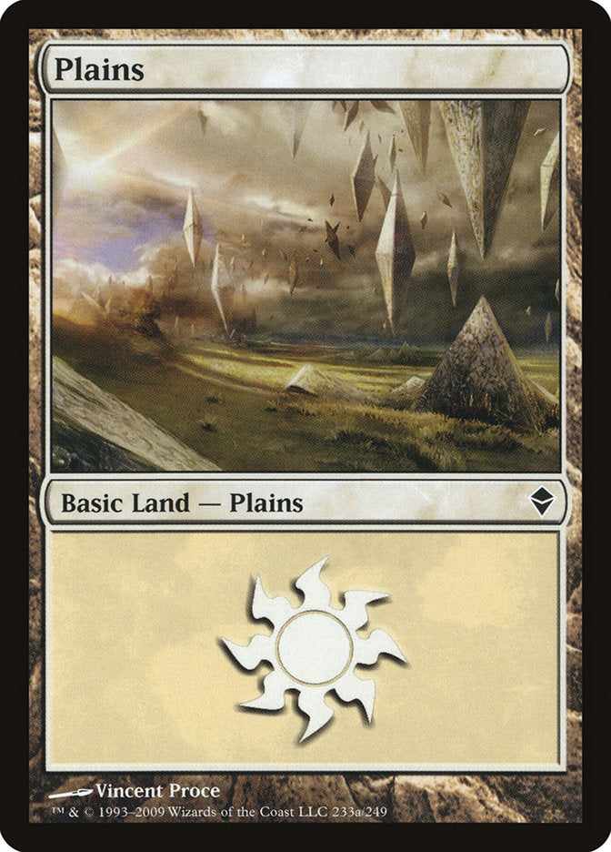 Plains (233a) [Zendikar] | Game Master's Emporium (The New GME)