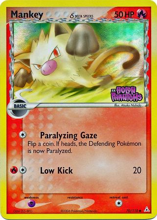 Mankey (70/110) (Delta Species) (Stamped) [EX: Holon Phantoms] | Game Master's Emporium (The New GME)