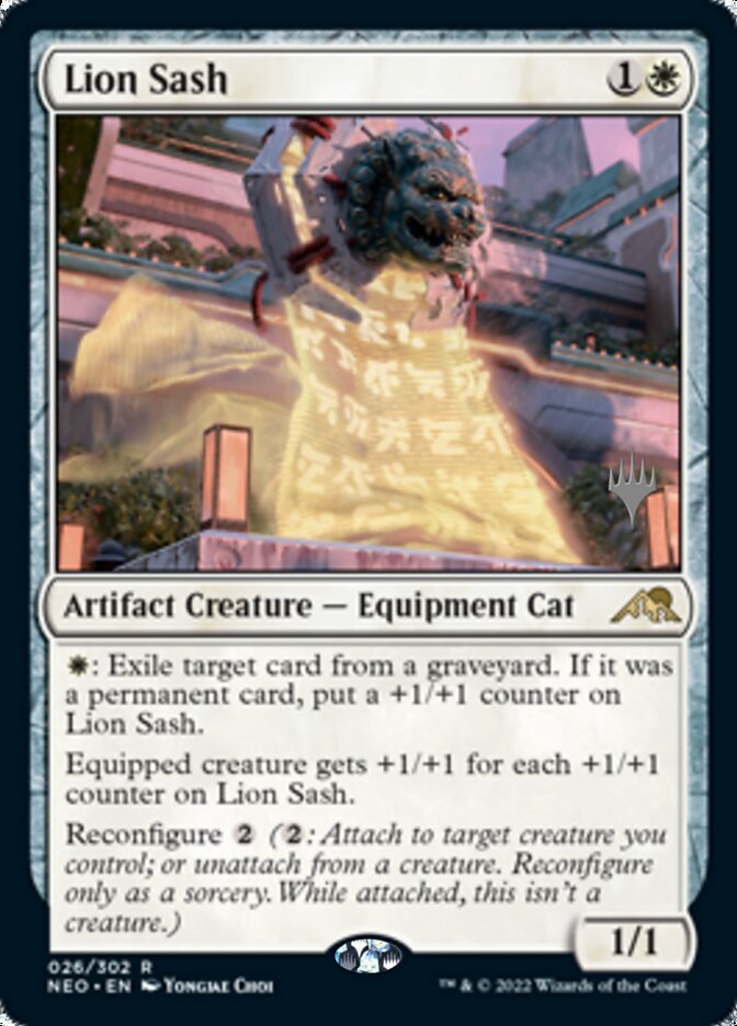 Lion Sash (Promo Pack) [Kamigawa: Neon Dynasty Promos] | Game Master's Emporium (The New GME)