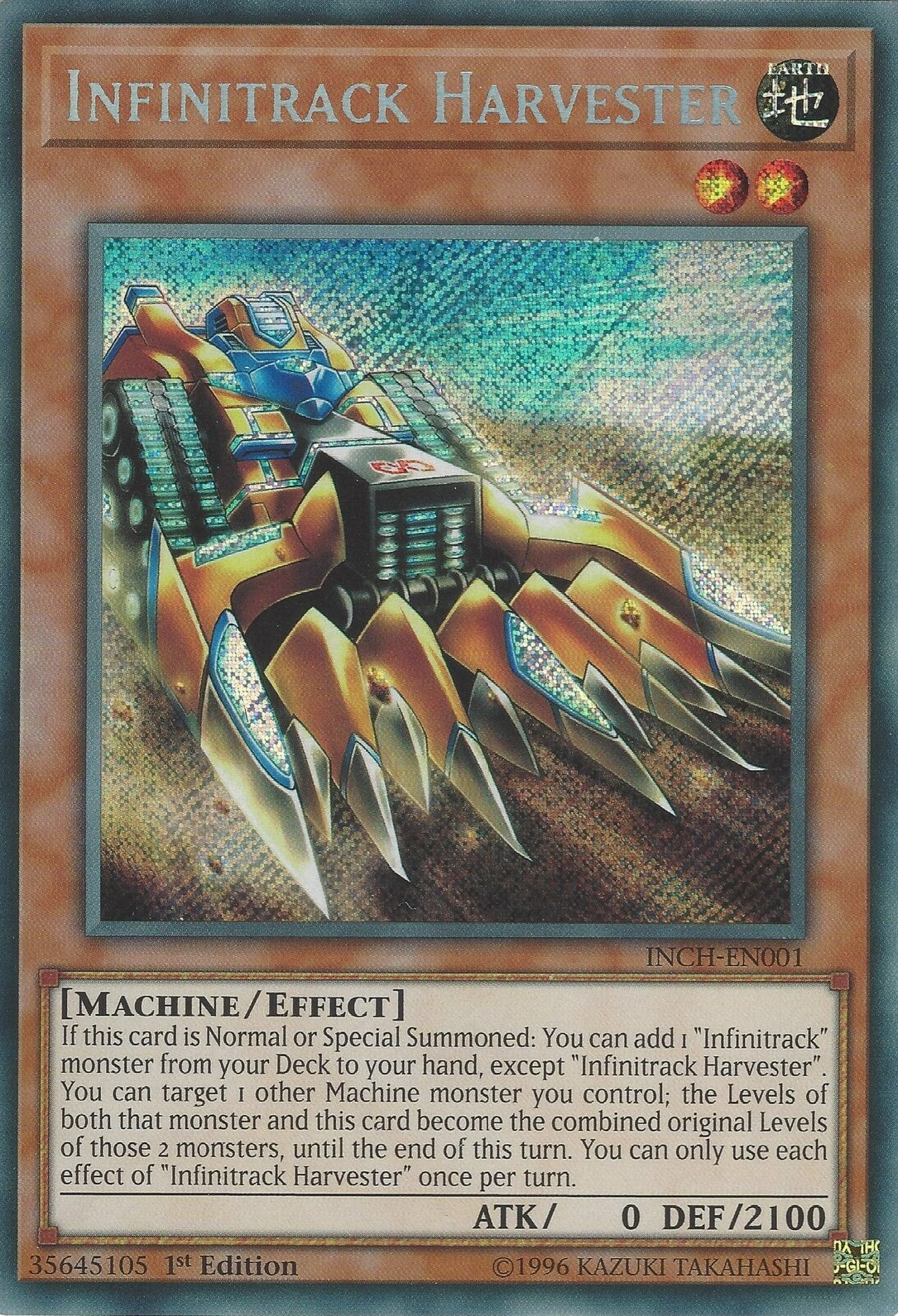 Infinitrack Harvester [INCH-EN001] Secret Rare | Game Master's Emporium (The New GME)