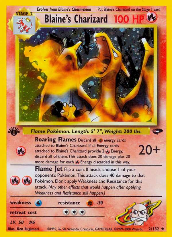 Blaine's Charizard (2/132) [Gym Challenge 1st Edition] | Game Master's Emporium (The New GME)