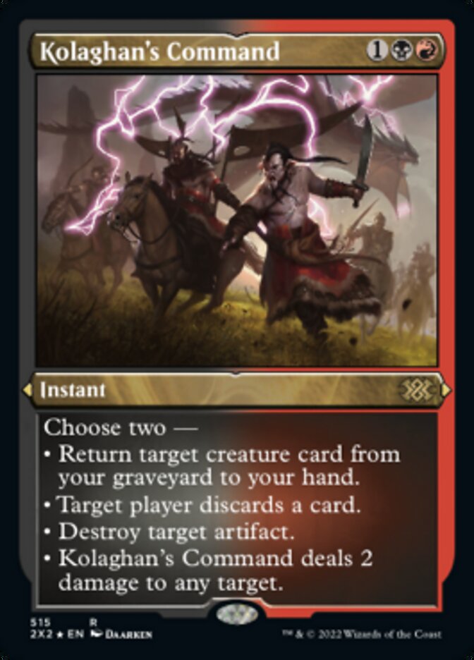 Kolaghan's Command (Foil Etched) [Double Masters 2022] | Game Master's Emporium (The New GME)