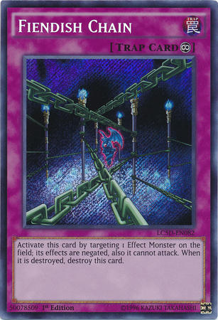 Fiendish Chain [LC5D-EN082] Secret Rare | Game Master's Emporium (The New GME)