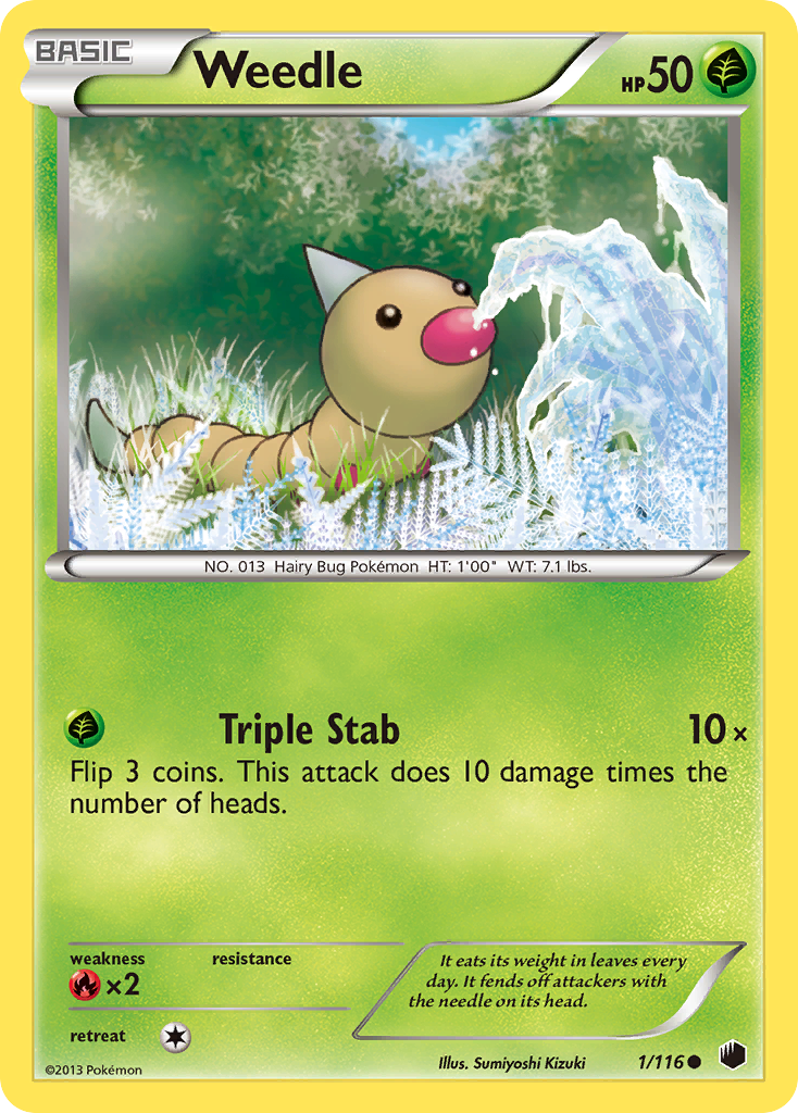 Weedle (1/116) [Black & White: Plasma Freeze] | Game Master's Emporium (The New GME)