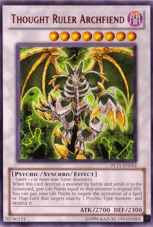 Thought Ruler Archfiend (Red) [DL11-EN014] Rare | Game Master's Emporium (The New GME)