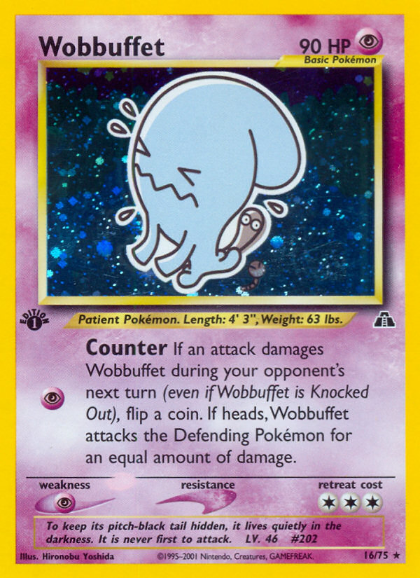 Wobbuffet (16/75) [Neo Discovery 1st Edition] | Game Master's Emporium (The New GME)