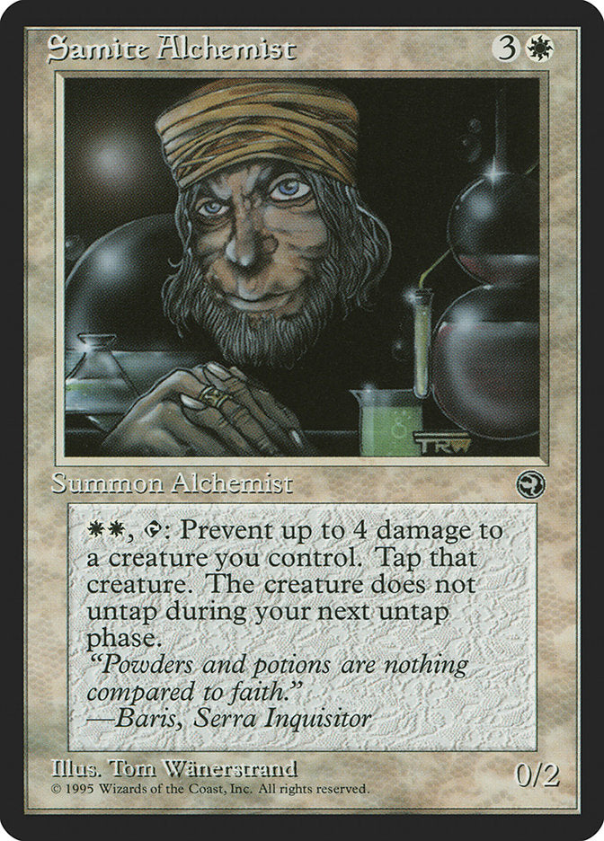 Samite Alchemist (Baris Flavor Text) [Homelands] | Game Master's Emporium (The New GME)