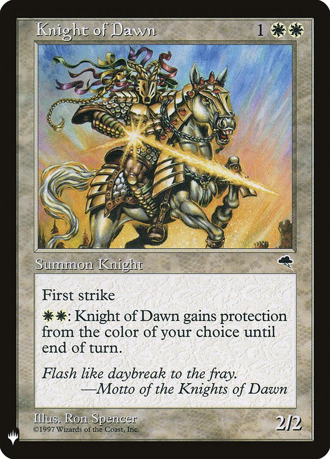 Knight of Dawn [Mystery Booster] | Game Master's Emporium (The New GME)