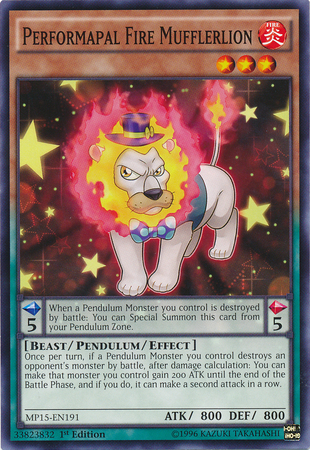 Performapal Fire Mufflerlion [MP15-EN191] Common | Game Master's Emporium (The New GME)