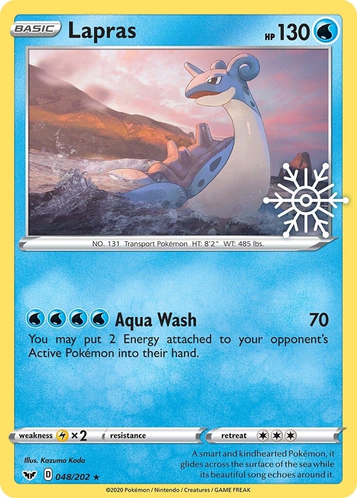 Lapras (048/202) (Holiday Calendar) [Sword & Shield: Base Set] | Game Master's Emporium (The New GME)