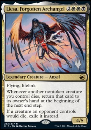 Liesa, Forgotten Archangel (Promo Pack) [Innistrad: Midnight Hunt Promos] | Game Master's Emporium (The New GME)