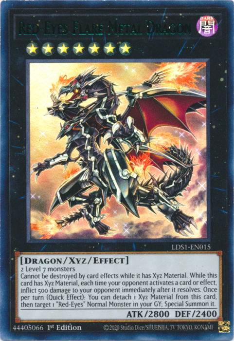 Red-Eyes Flare Metal Dragon (Green) [LDS1-EN015] Ultra Rare | Game Master's Emporium (The New GME)