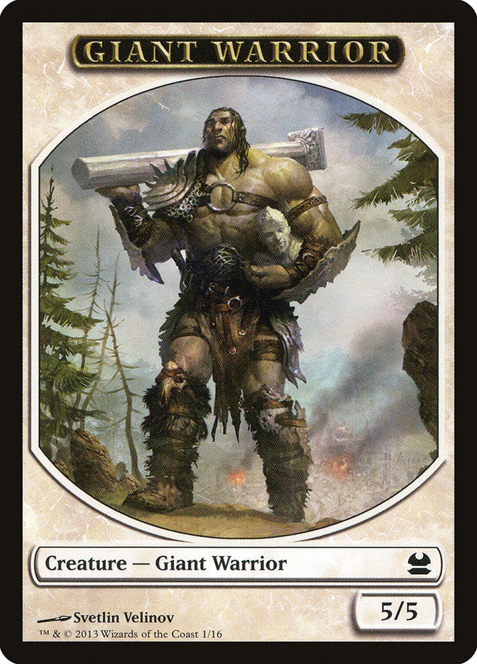 Giant Warrior Token [Modern Masters Tokens] | Game Master's Emporium (The New GME)
