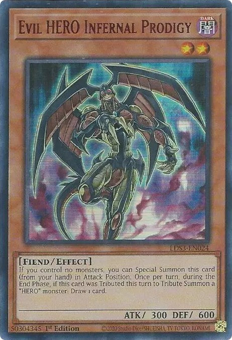 Evil HERO Infernal Prodigy (Red) [LDS3-EN024] Ultra Rare | Game Master's Emporium (The New GME)