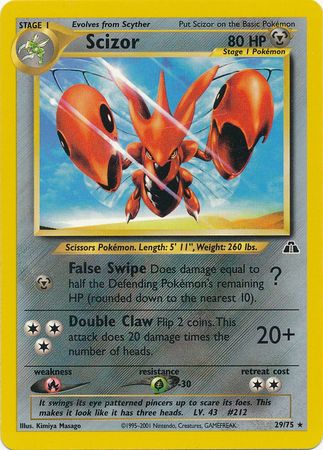 Scizor (29/75) [Neo Discovery Unlimited] | Game Master's Emporium (The New GME)