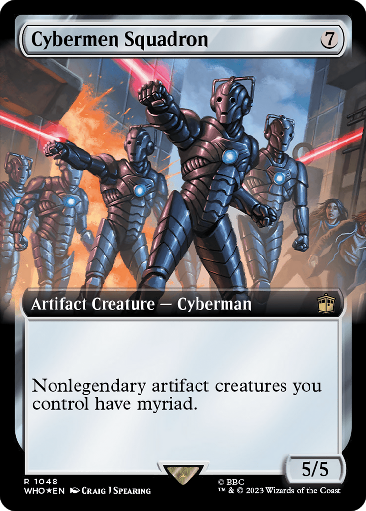 Cybermen Squadron (Extended Art) (Surge Foil) [Doctor Who] | Game Master's Emporium (The New GME)