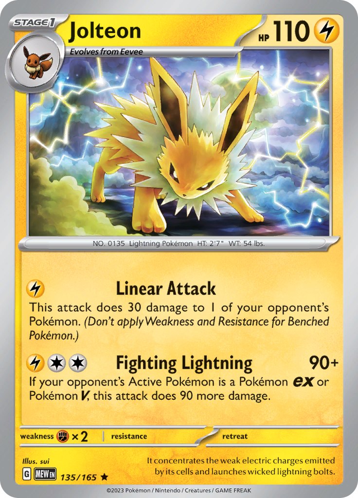 Jolteon (135/165) [Scarlet & Violet: 151] | Game Master's Emporium (The New GME)