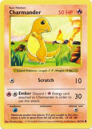 Charmander (46/102) [Base Set Shadowless Unlimited] | Game Master's Emporium (The New GME)