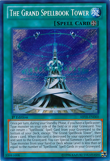 The Grand Spellbook Tower [ABYR-EN060] Secret Rare | Game Master's Emporium (The New GME)