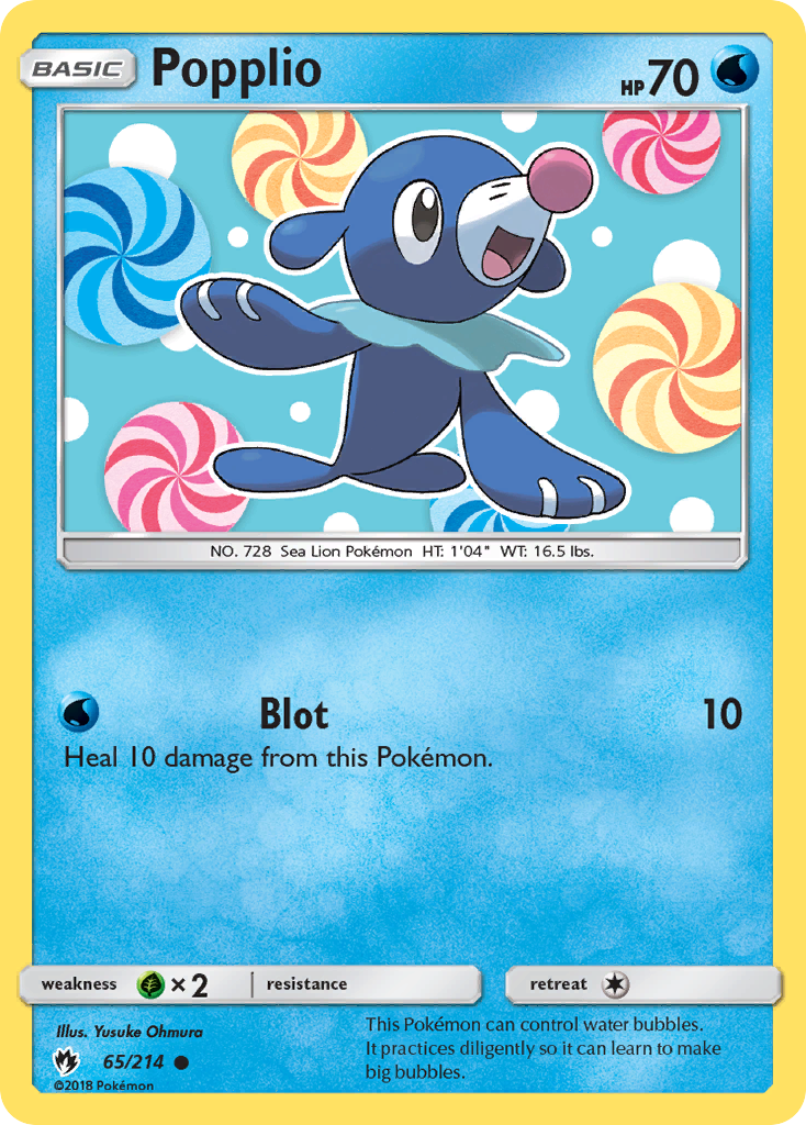 Popplio (65/214) [Sun & Moon: Lost Thunder] | Game Master's Emporium (The New GME)