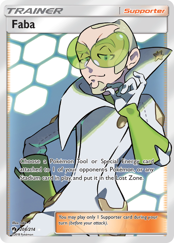 Faba (208/214) [Sun & Moon: Lost Thunder] | Game Master's Emporium (The New GME)