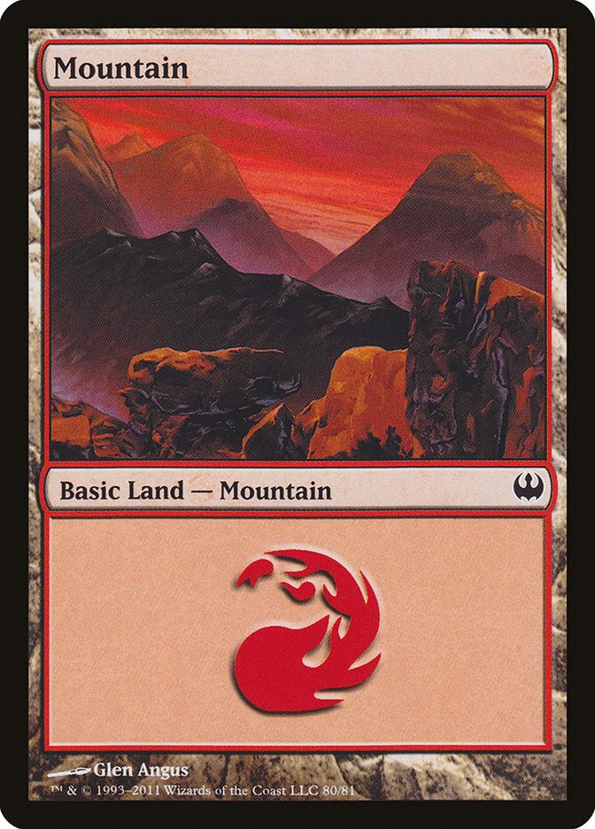 Mountain (80) [Duel Decks: Knights vs. Dragons] | Game Master's Emporium (The New GME)