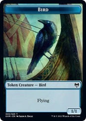 Bird (005) // Soldier Double-Sided Token [Kaldheim Commander Tokens] | Game Master's Emporium (The New GME)