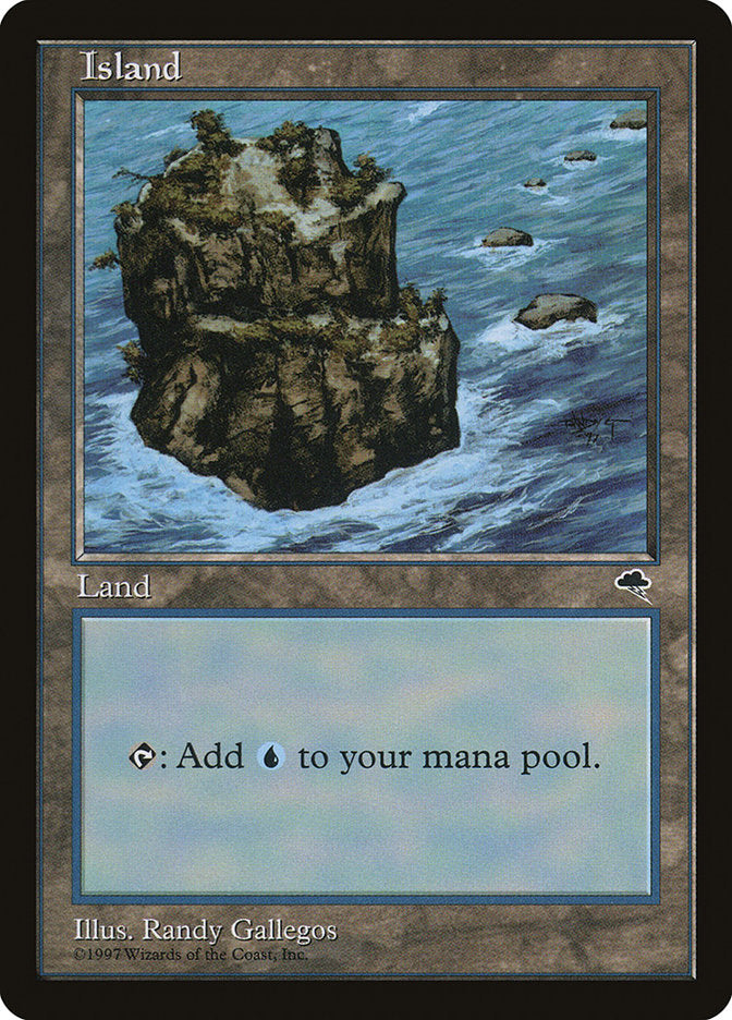 Island (Signature on Right / No Sky) [Tempest] | Game Master's Emporium (The New GME)