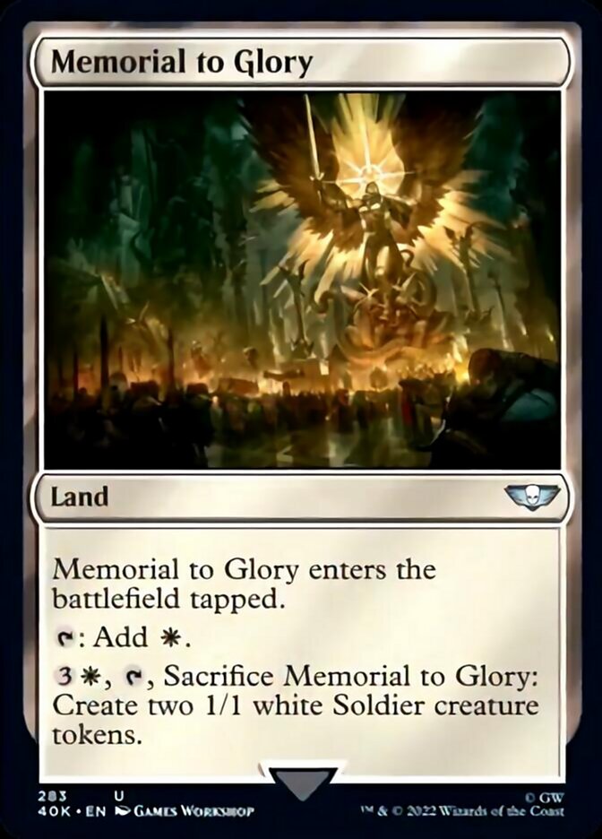 Memorial to Glory (Surge Foil) [Warhammer 40,000] | Game Master's Emporium (The New GME)