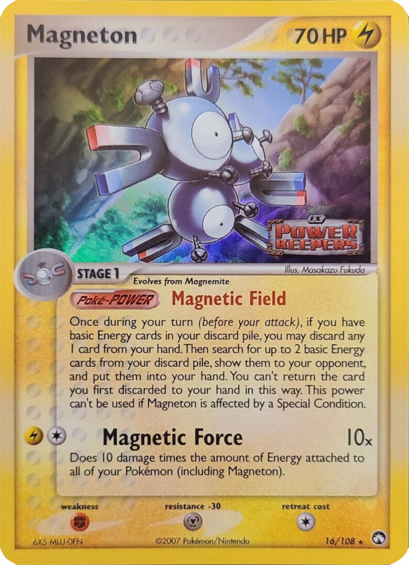 Magneton (16/108) (Stamped) [EX: Power Keepers] | Game Master's Emporium (The New GME)