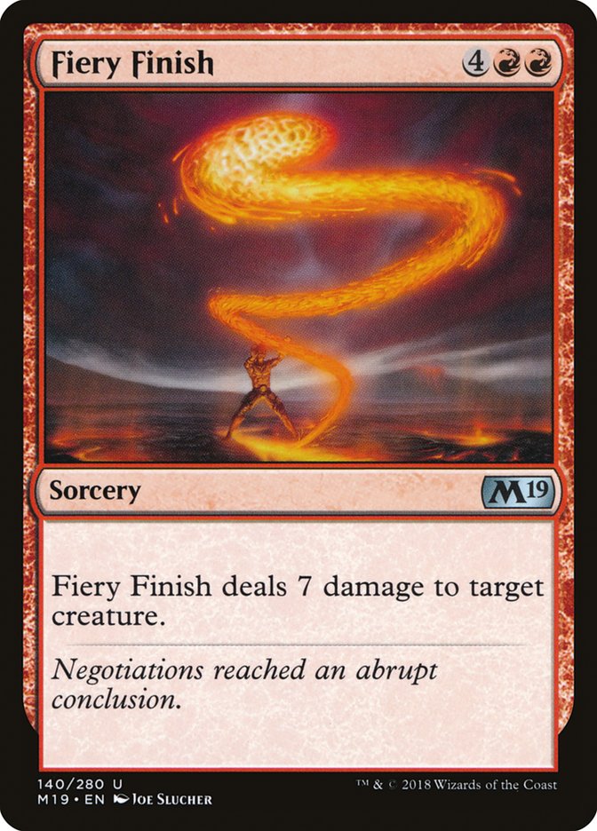 Fiery Finish [Core Set 2019] | Game Master's Emporium (The New GME)