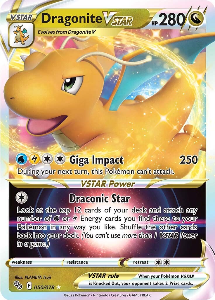 Dragonite VSTAR (050/078) [Pokémon GO] | Game Master's Emporium (The New GME)