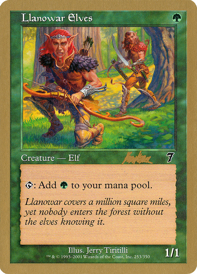 Llanowar Elves (Brian Kibler) [World Championship Decks 2002] | Game Master's Emporium (The New GME)