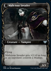 Innocent Traveler // Malicious Invader (Showcase Fang Frame) [Innistrad: Crimson Vow] | Game Master's Emporium (The New GME)