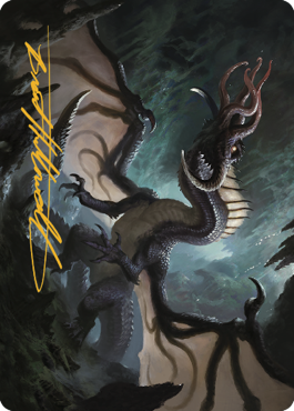 Brainstealer Dragon Art Card (Gold-Stamped Signature) [Commander Legends: Battle for Baldur's Gate Art Series] | Game Master's Emporium (The New GME)