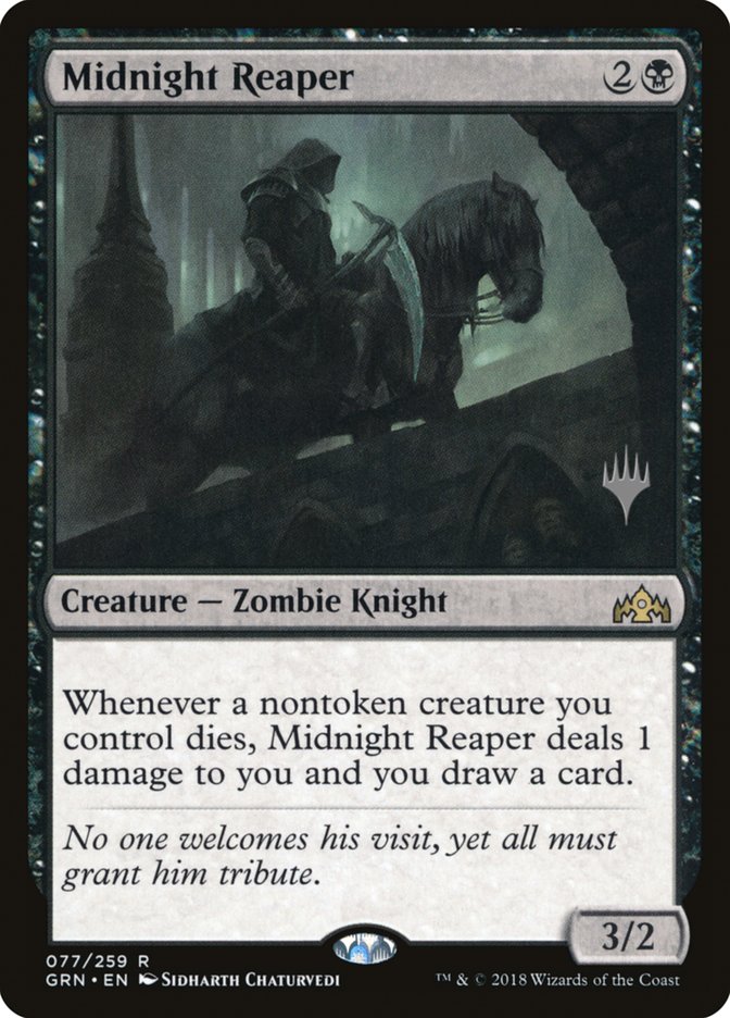 Midnight Reaper (Promo Pack) [Guilds of Ravnica Promos] | Game Master's Emporium (The New GME)
